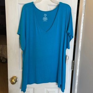 Shirt is turquoise like in the last pic